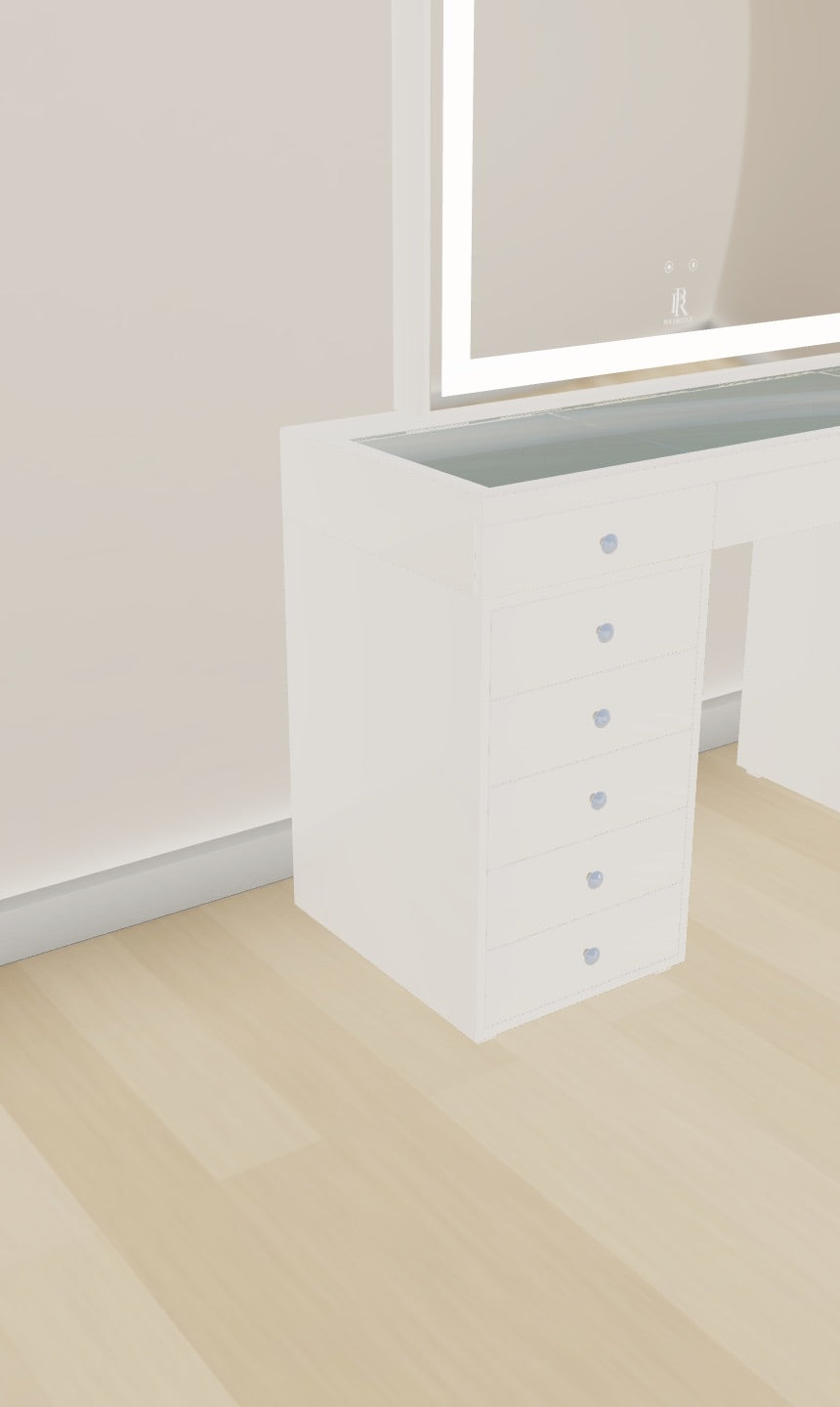 Individueller Schminktisch | 140cm Pearl White