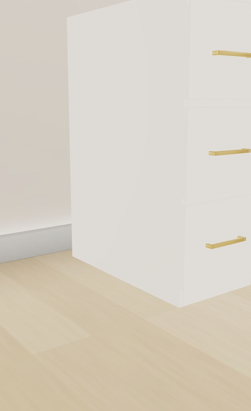 Individueller Schminktisch | 140cm Pearl White