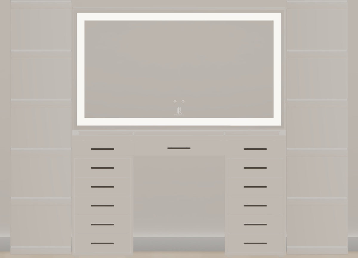 Individueller Schminktisch | 140cm Pearl White