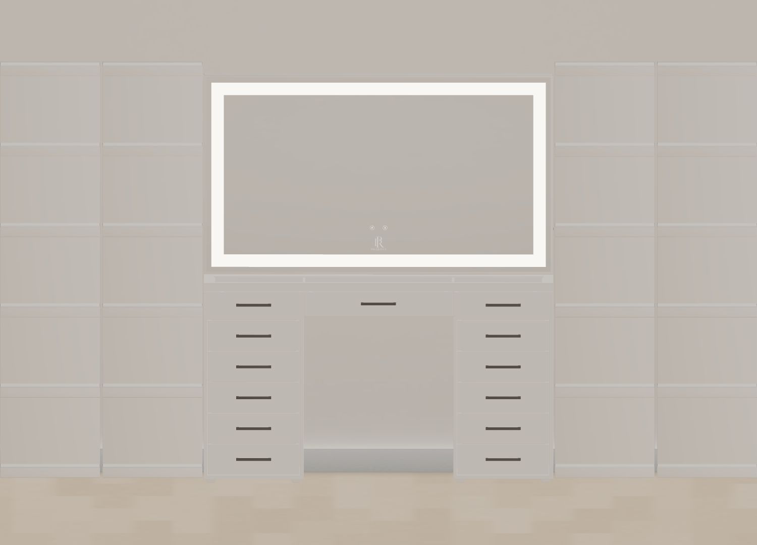 Individueller Schminktisch | 140cm Pearl White