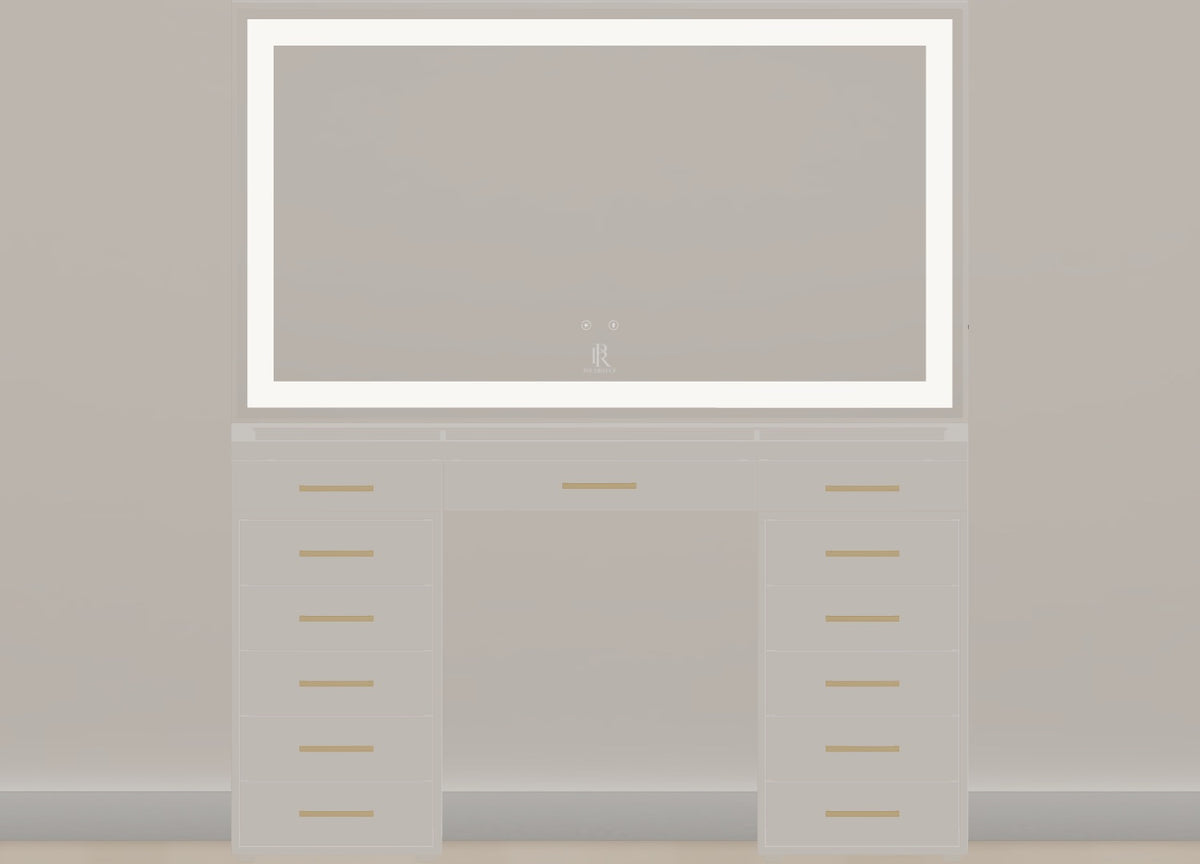 Individueller Schminktisch | 140cm Pearl White